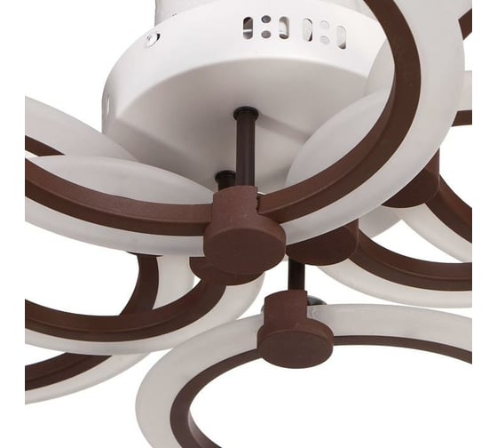 Люстра с ПДУ BayerLux 669526 LED 144Вт, 3000-6000К диммер, кофе, 78х58х12 см 4660068