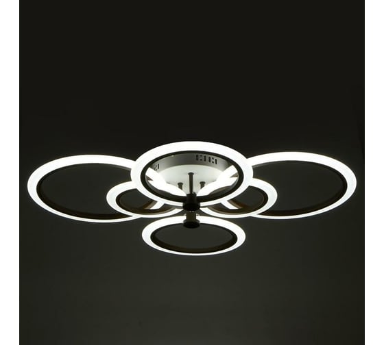 Люстра с ПДУ BayerLux 669526 LED 144Вт, 3000-6000К диммер, кофе, 78х58х12 см 4660068