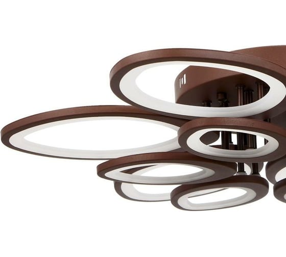 Люстра с ПДУ BayerLux 661341/12 LED 190Вт диммер, 3 режима, 3000-6000К кофе 75x75x8 см 4679499