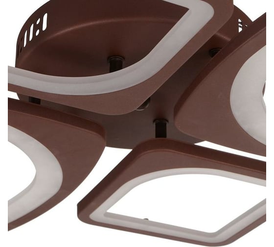 Люстра с ПДУ BayerLux 671108/4 LED 112Вт диммер, 3 режима 3000-6000К кофе 60х51х11 см 4622167