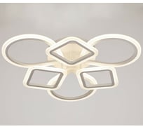 Люстра с ПДУ BayerLux 671117/6 LED 126Вт диммер, 3 режима, 3000-6000К, белый, 58х56х12 см 4622176