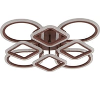 Люстра с ПДУ BayerLux 671123/8 LED 168Вт диммер, 3 режима 3000-6000К кофе 67х54х13 см 4622181