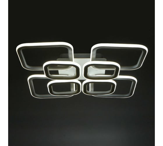 Люстра с ПДУ BayerLux 671154/8 LED 232Вт диммер, 3 режима 3000-6000К белый 60х60х13 см 4622214