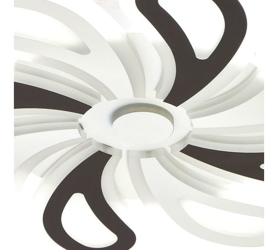 Люстра с ПДУ BayerLux 69652/LED 160Вт диммер, 3000-6000К белый-кофе 55х55х6 см 4942286