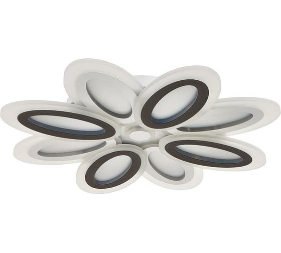 Люстра с ПДУ BayerLux 69653/LED 160Вт диммер, 3000-6000К белый-кофе 55х55х6 см 4942287 1