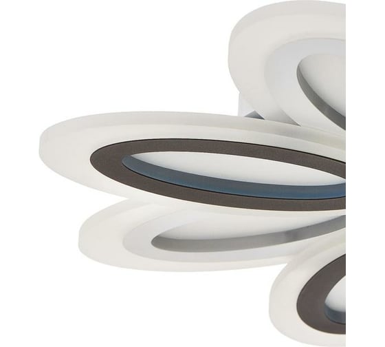 Люстра с ПДУ BayerLux 69653/LED 160Вт диммер, 3000-6000К белый-кофе 55х55х6 см 4942287