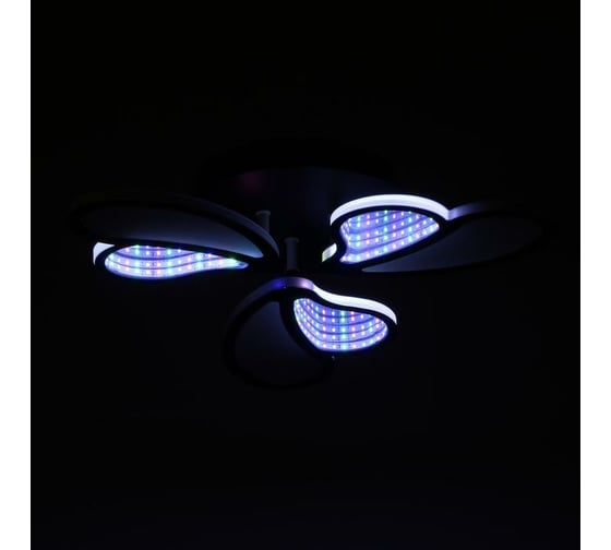 Люстра с ПДУ BayerLux 69663/3BK LED 75Вт диммер, 3000-6000K черный 50х50 см 5130684