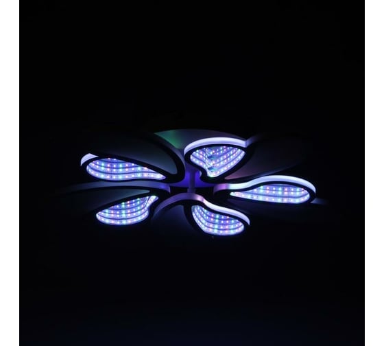 Люстра с ПДУ BayerLux 69663/5WT LED 125Вт диммер, 3000-6000K белый 50х50 см 5130685