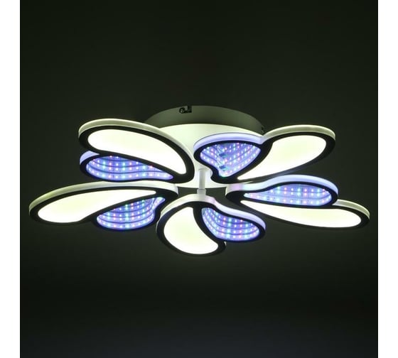 Люстра с ПДУ BayerLux 69663/5WT LED 125Вт диммер, 3000-6000K белый 50х50 см 5130685