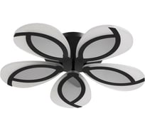 Люстра с ПДУ BayerLux 69664/5BK LED 115Вт диммер, 3000-6000K черный 55х55 см 5130697