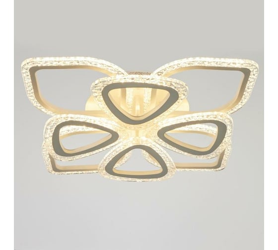 Люстра с ПДУ BayerLux 71102/8WT LED 160Вт 3000-6000К диммер, белый 67х67х10 см 5108283 1