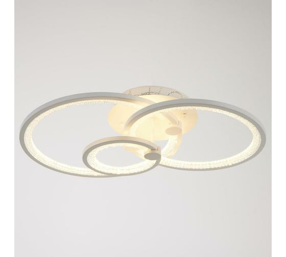 Люстра с ПДУ BayerLux 71104/3WT LED 110Вт 3000-6000К диммер, белый 5108290