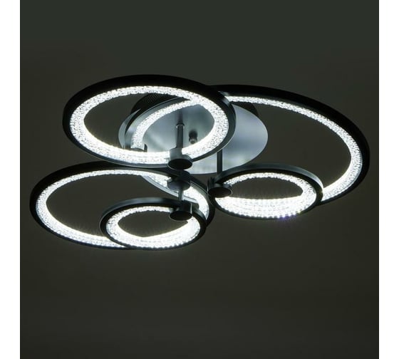 Люстра с ПДУ BayerLux 71104/5BK LED 164Вт 3000-6000К диммер, черный 71х71х13 см 5108267