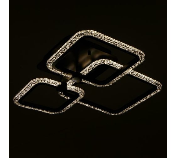 Люстра с ПДУ BayerLux 71105/3BK LED 96Вт 3000-6000К диммер, черный 5108272