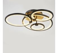 Люстра с ПДУ BayerLux 71104/4BK LED 142Вт 3000-6000К диммер, черный 5108266