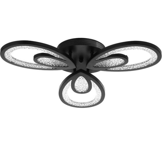 Люстра с ПДУ BayerLux 71106/3BK LED 96Вт 3000-6000К диммер, черный 55х55х10 см 5108274 1