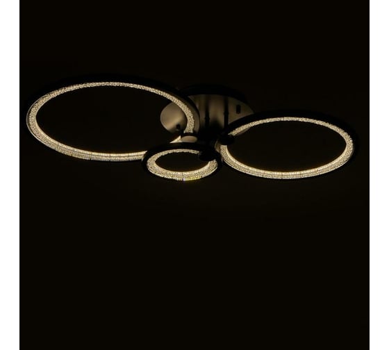 Люстра с ПДУ BayerLux 71104/3BK LED 110Вт 3000-6000К диммер, черный 5108270