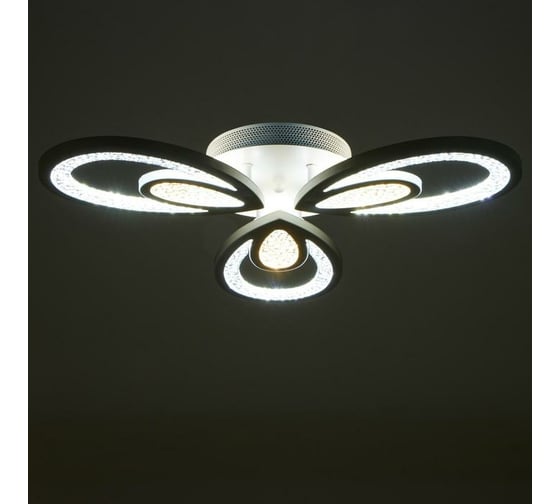 Люстра с ПДУ BayerLux 71106/3WT LED 96Вт 3000-6000К диммер, белый 55х55х10 см 5108294