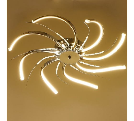 Люстра BayerLux "Сицилия" LED 64Вт 4000К хром 67х67х18,5 см. 4514545