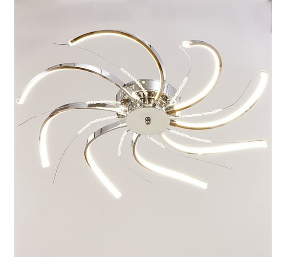 Люстра BayerLux "Сицилия" LED 64Вт 4000К хром 67х67х18,5 см. 4514545