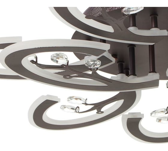 Люстра с ПДУ BayerLux 71162/9 LED 324Вт диммер, 3000-6000К кофе 80х80х16 см 4934947