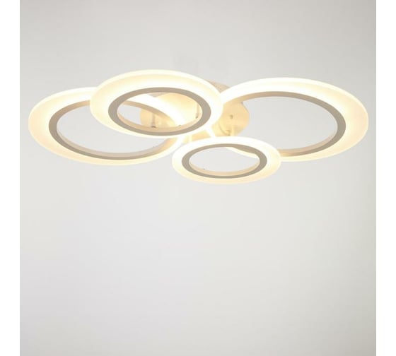 Люстра с ПДУ BayerLux 71186/4 LED 128Вт диммер, 3000-6000К белый 84х62х10,5 см 4934970