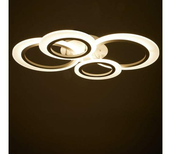 Люстра с ПДУ BayerLux 71186/4 LED 128Вт диммер, 3000-6000К белый 84х62х10,5 см 4934970