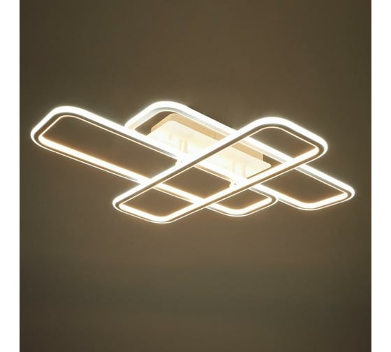 Люстра с ПДУ BayerLux 71188/3 LED 201Вт диммер, 3000-6000К белый 93х71х12,5 см 4934972