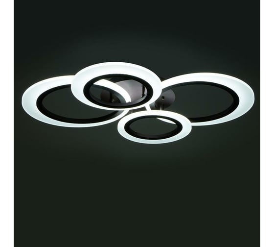 Люстра с ПДУ BayerLux 71187/4 LED 128Вт диммер, 3000-6000К кофе 84х62х10,5 см 4934971