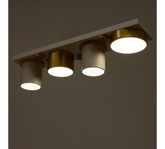 Светильник BayerLux 35429/4 LED 36Вт 3000-6000К белый-золото 65х15х15 см 4941230