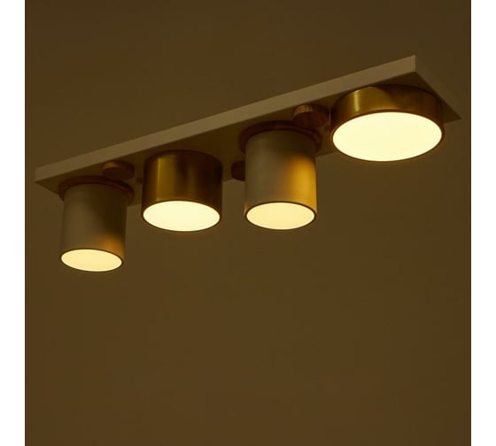 Светильник BayerLux 35429/4 LED 36Вт 3000-6000К белый-золото 65х15х15 см 4941230
