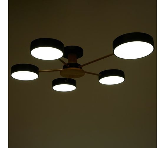 Светильник BayerLux 35434/5 LED 120Вт 3000-6000К черный-золото 64х78х13,5 см 4941235