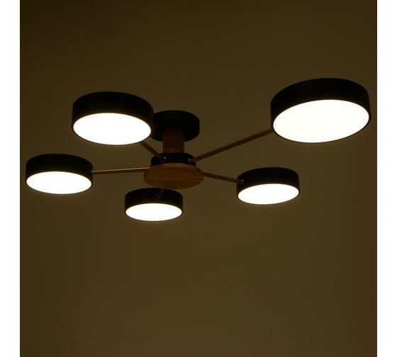 Светильник BayerLux 35434/5 LED 120Вт 3000-6000К черный-золото 64х78х13,5 см 4941235
