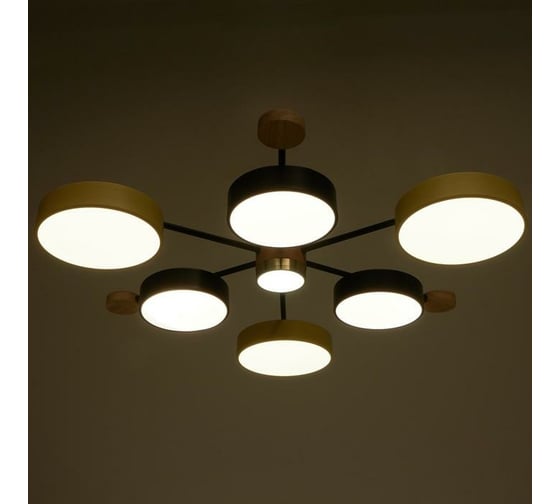Светильник BayerLux 35439/7 LED 149Вт 3000-6000К черный-желтый 74х70х13,5 см 4941240