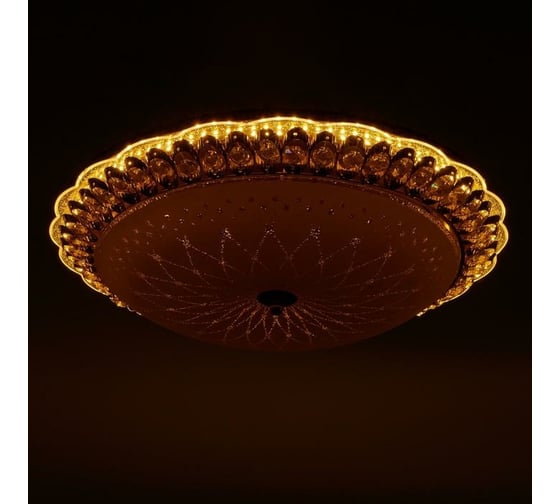 Светильник BayerLux 670001N LED 80Вт 3 режима 3000-6000К диммер, золото 50х50х11 см 4625965