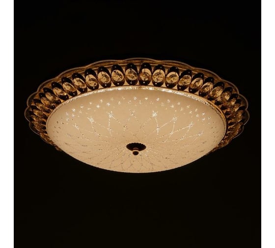Светильник BayerLux 670001N LED 80Вт 3 режима 3000-6000К диммер, золото 50х50х11 см 4625965