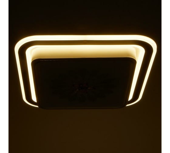 Светильник BayerLux 670014N LED 80Вт 3 режима 3000-6000К диммер, белый-черный 50х50х9 см 4625977