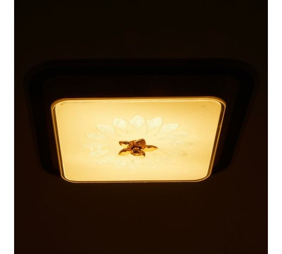 Светильник BayerLux 670014N LED 80Вт 3 режима 3000-6000К диммер, белый-черный 50х50х9 см 4625977