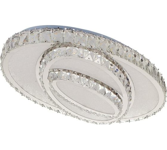 Люстра с ПДУ BayerLux 9905672 LED 100Вт 3 режима диммер, 3000-6000К хром 60х40х14 см 4623870