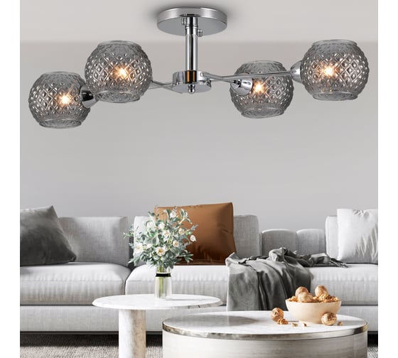 Люстра Rivoli Astrid 3091304 4 Е27 40 Вт модерн Б0050818