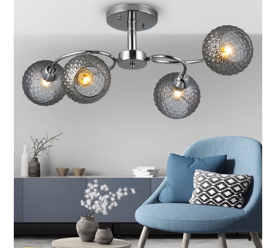 Люстра Rivoli Christiane 3092304 4 Е27 40 Вт модерн Б0050821