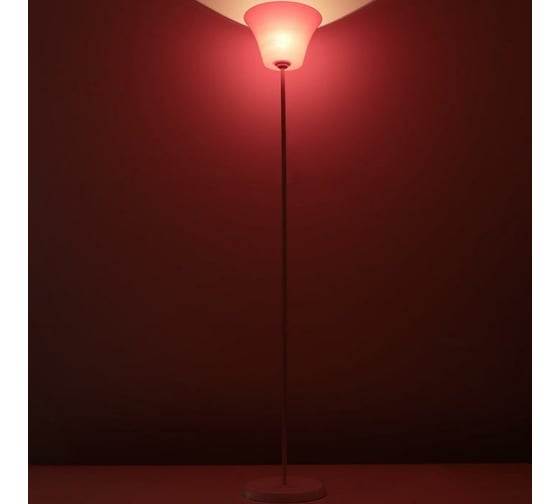 Торшер BayerLux 1341060WT+RED/1 15Вт E27 белый-красный 4520830