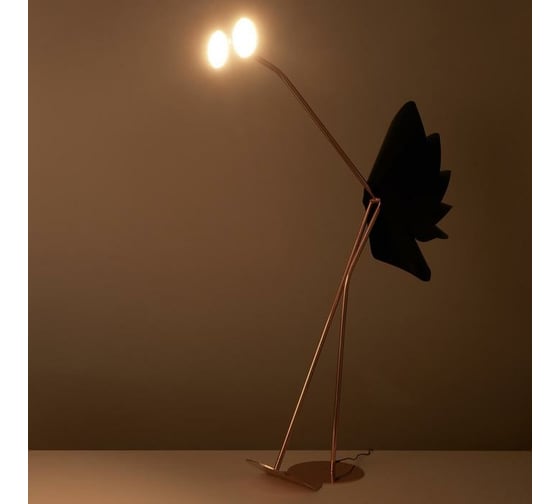Торшер BayerLux 16640/2 LED черно-золотой 120х170 см 6302388