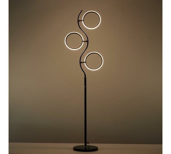 Торшер BayerLux 16651/3 LED черный 45х27х164 см 6302402