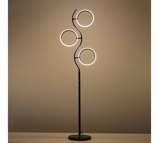 Торшер BayerLux 16651/3 LED черный 45х27х164 см 6302402