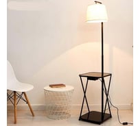 Торшер BayerLux с зарядкой для телефона 19011/1 Е27 40Вт USB черный 35,5х41х160 см 5150300