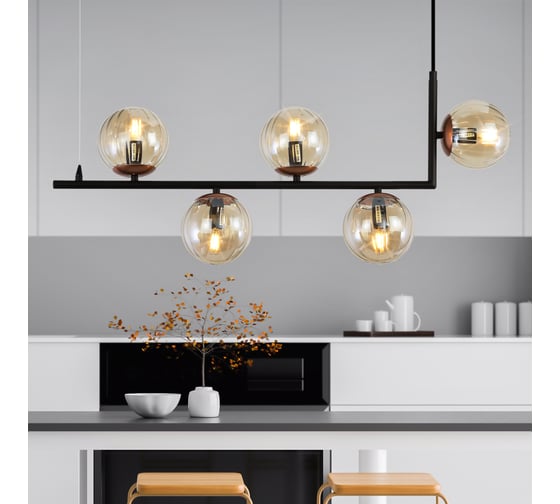 Люстра Rivoli Ulrike 3171205 5 Е14 40 Вт модерн Б0051260