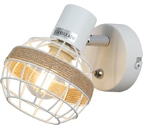 Настенно-потолочный светильник-спот Rivoli Anselma 7034701 1xE14 40 Вт поворотный, с выключателем Б0051974