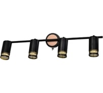 Настенно-потолочный светильник-спот Rivoli Lili 7020704 4 GU10 50 Вт поворотный, с выключателем Б0051230