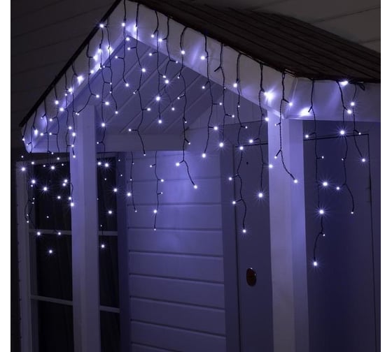 Бахрома Luazon SPEC IP44, Ш:3м, В:0.6м, Н.Т. УМС-2W LED-160-24В, БЕЗ БП. фиксинг, белый 5167254